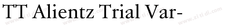 TT Alientz Trial Var字体转换